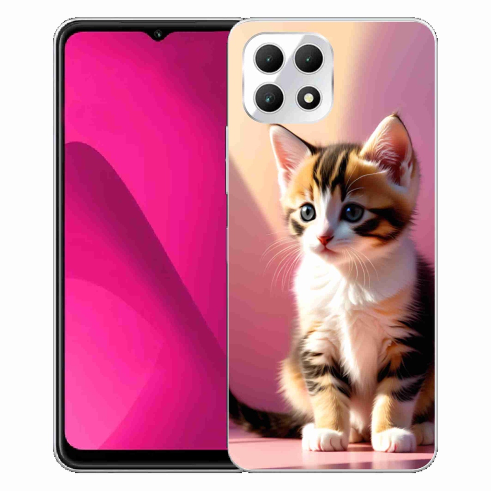 Gelový kryt mmCase na T phone 2 - zvědavé kotě 2
