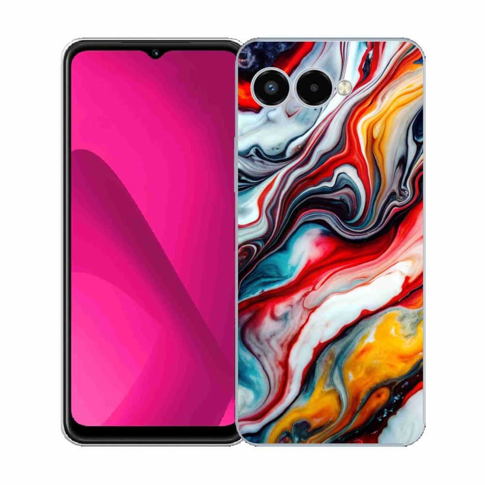 Gelový kryt mmCase na T phone 3 - abstraktní motiv 35