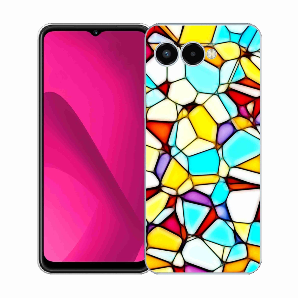 Gelový kryt mmCase na T phone 3 - abstraktní motiv 40