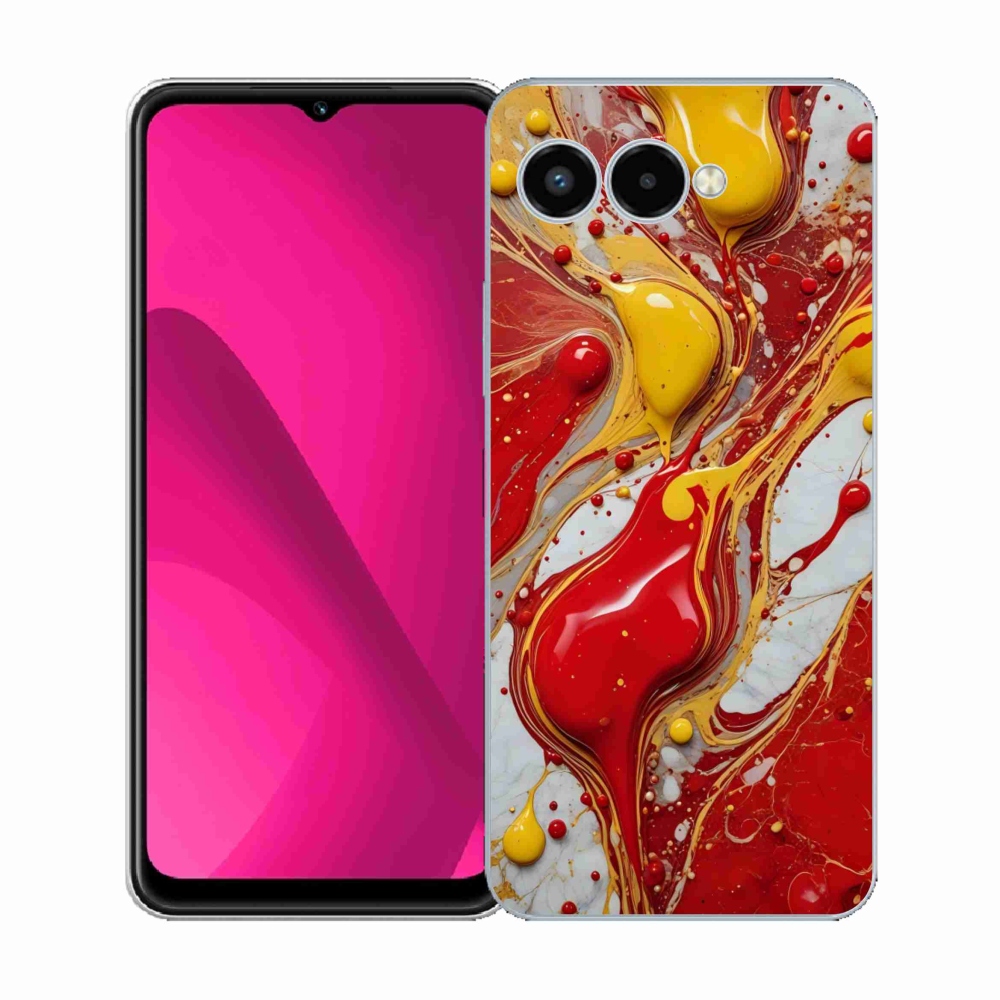 Gelový kryt mmCase na T phone 3 - abstraktní motiv 42