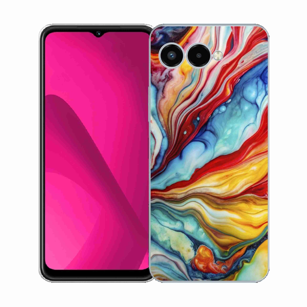 Gelový kryt mmCase na T phone 3 - abstraktní motiv 58