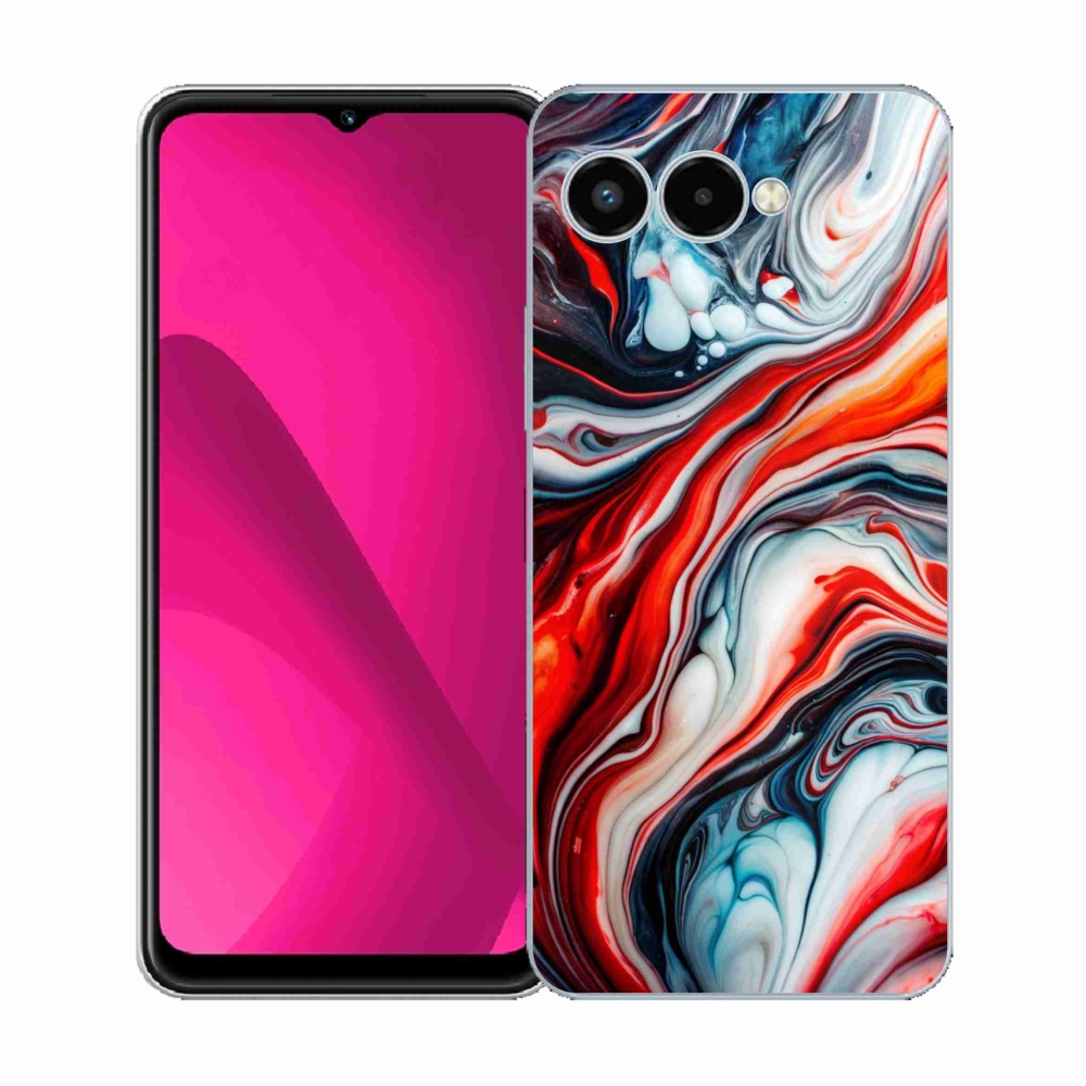 Gelový kryt mmCase na T phone 3 - abstraktní motiv 63