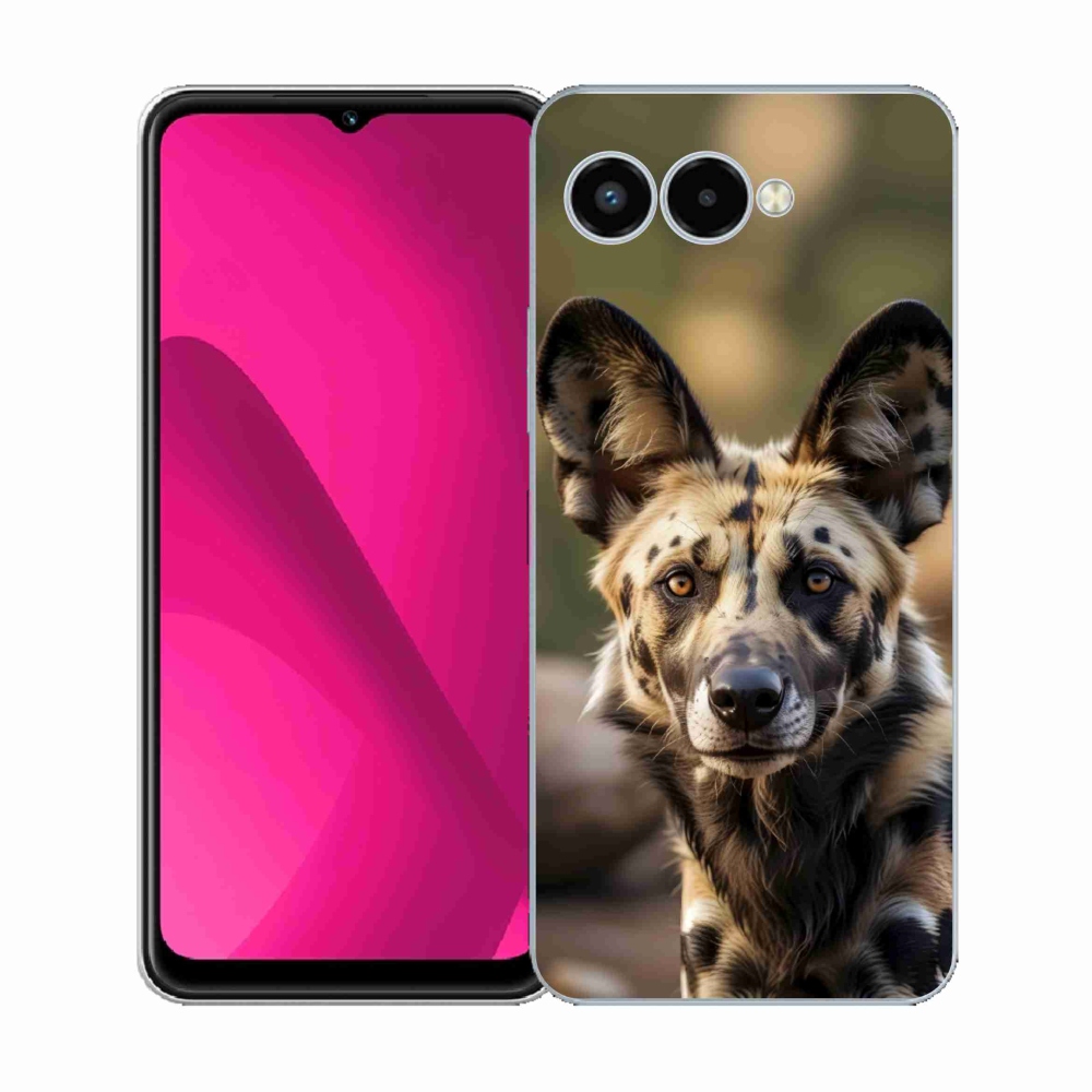 Gelový kryt mmCase na T phone 3 - africký divoký pes