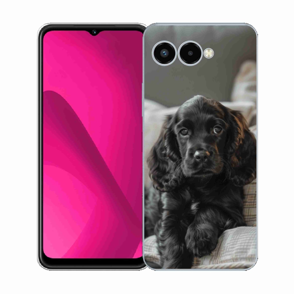 Gelový kryt mmCase na T phone 3 - anglický kokršpaněl