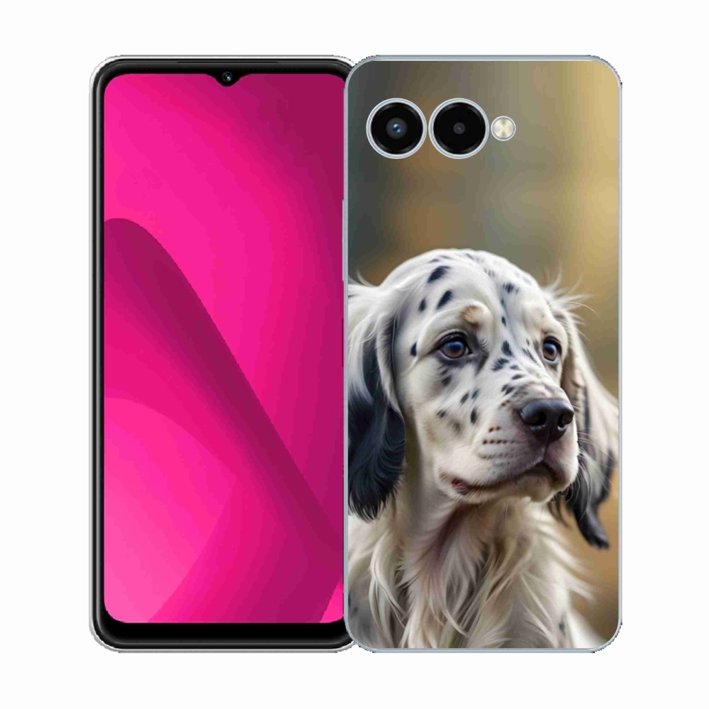 Gelový kryt mmCase na T phone 3 - anglický setr