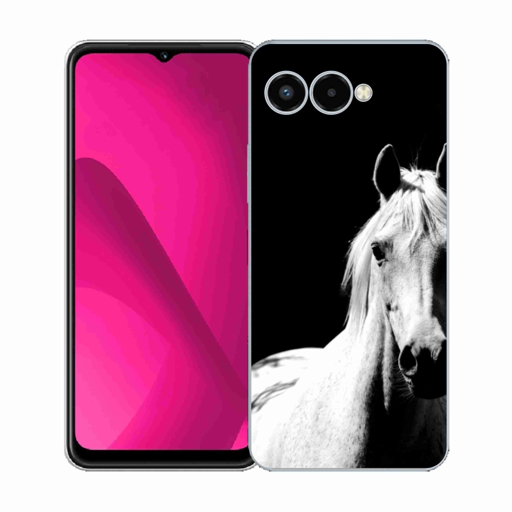 Gelový kryt mmCase na T phone 3 - bílý kůň 5