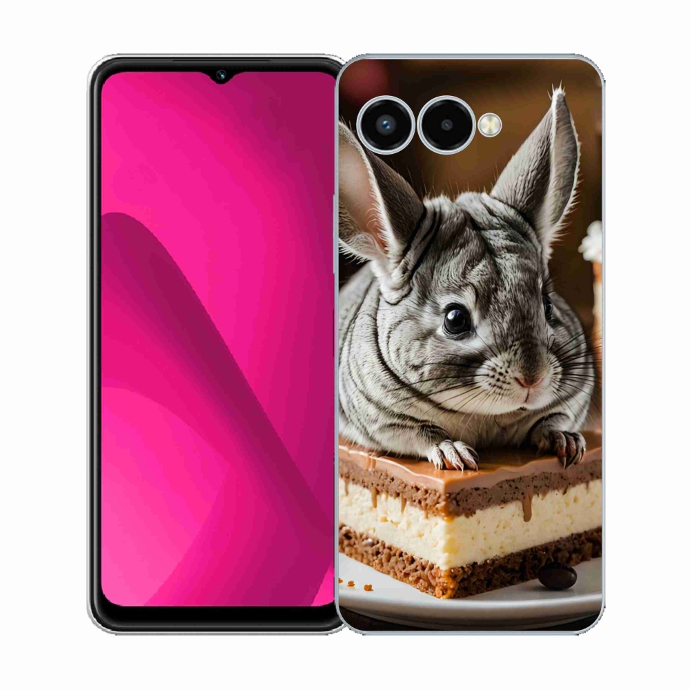 Gelový kryt mmCase na T phone 3 - činčila