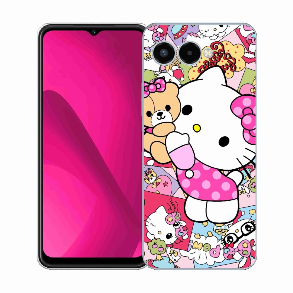 Gelový kryt mmCase na T phone 3 - cute kitty