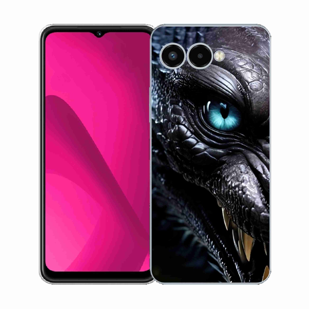 Gelový kryt mmCase na T phone 3 - dračí pohled