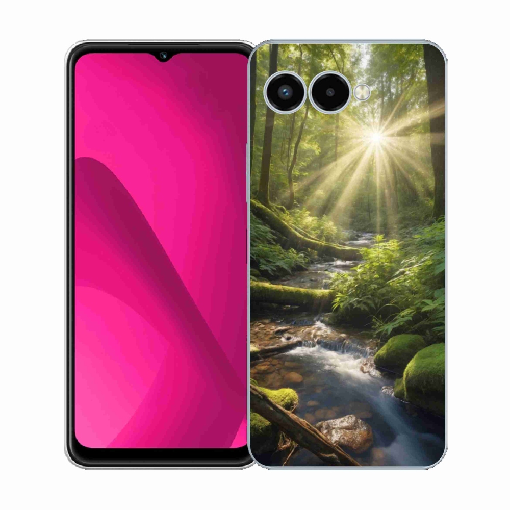 Gelový kryt mmCase na T phone 3 - hlubina lesa