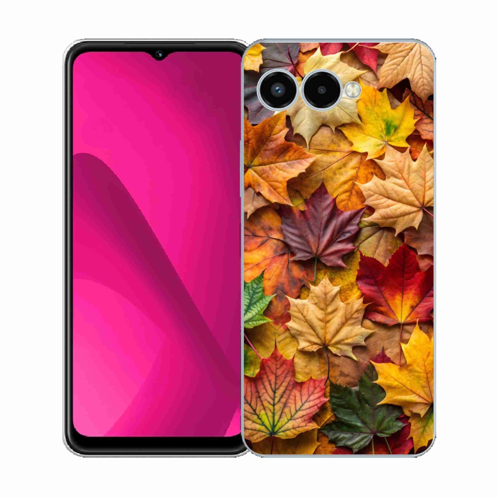 Gelový kryt mmCase na T phone 3 - javorové listy 2