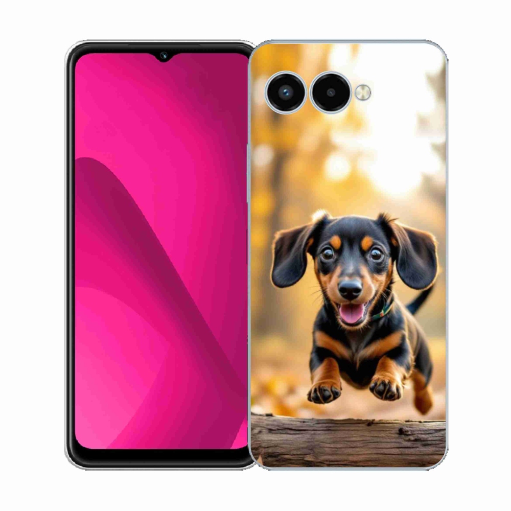 Gelový kryt mmCase na T phone 3 - jezevčík 2