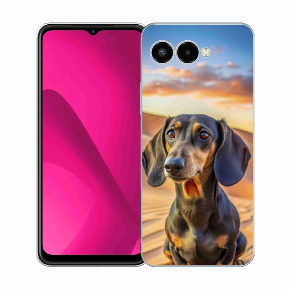 Gelový kryt mmCase na T phone 3 - jezevčík 3 