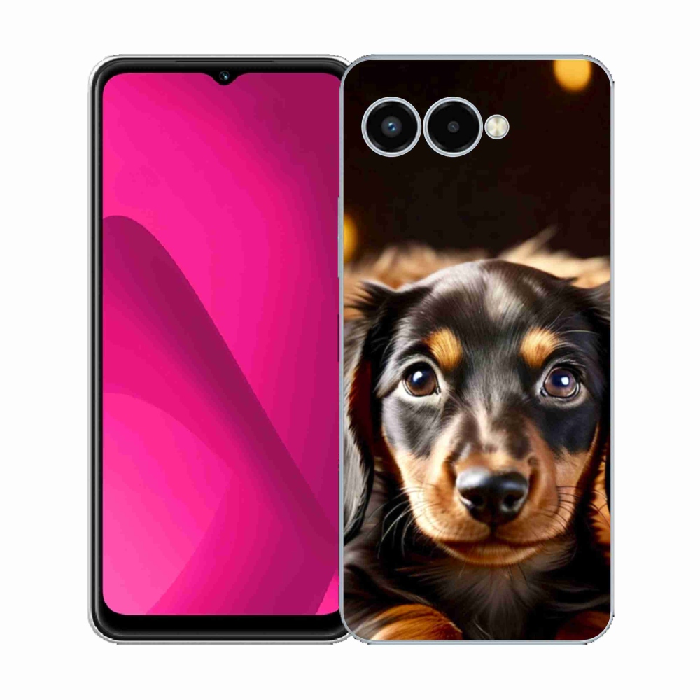 Gelový kryt mmCase na T phone 3 - jezevčík