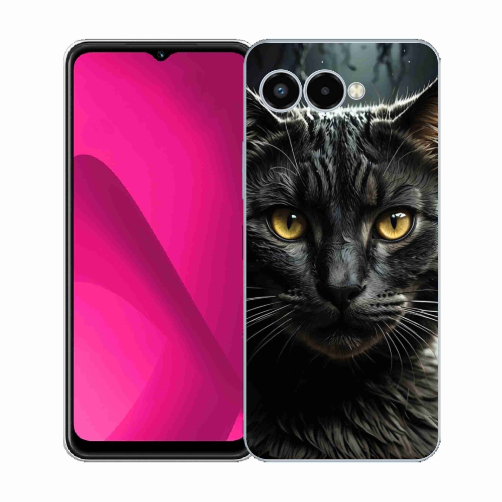 Gelový kryt mmCase na T phone 3 - kočičí pohled 3