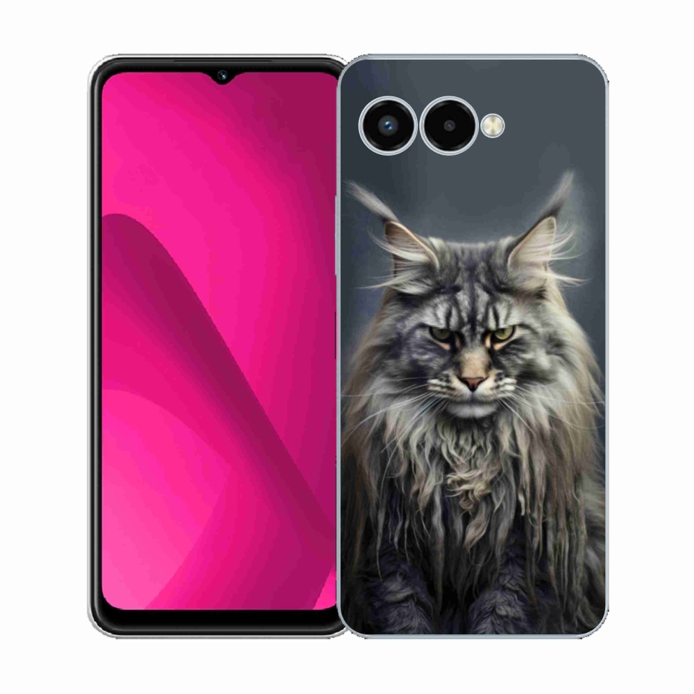 Gelový kryt mmCase na T phone 3 - kočíčí pohled 4