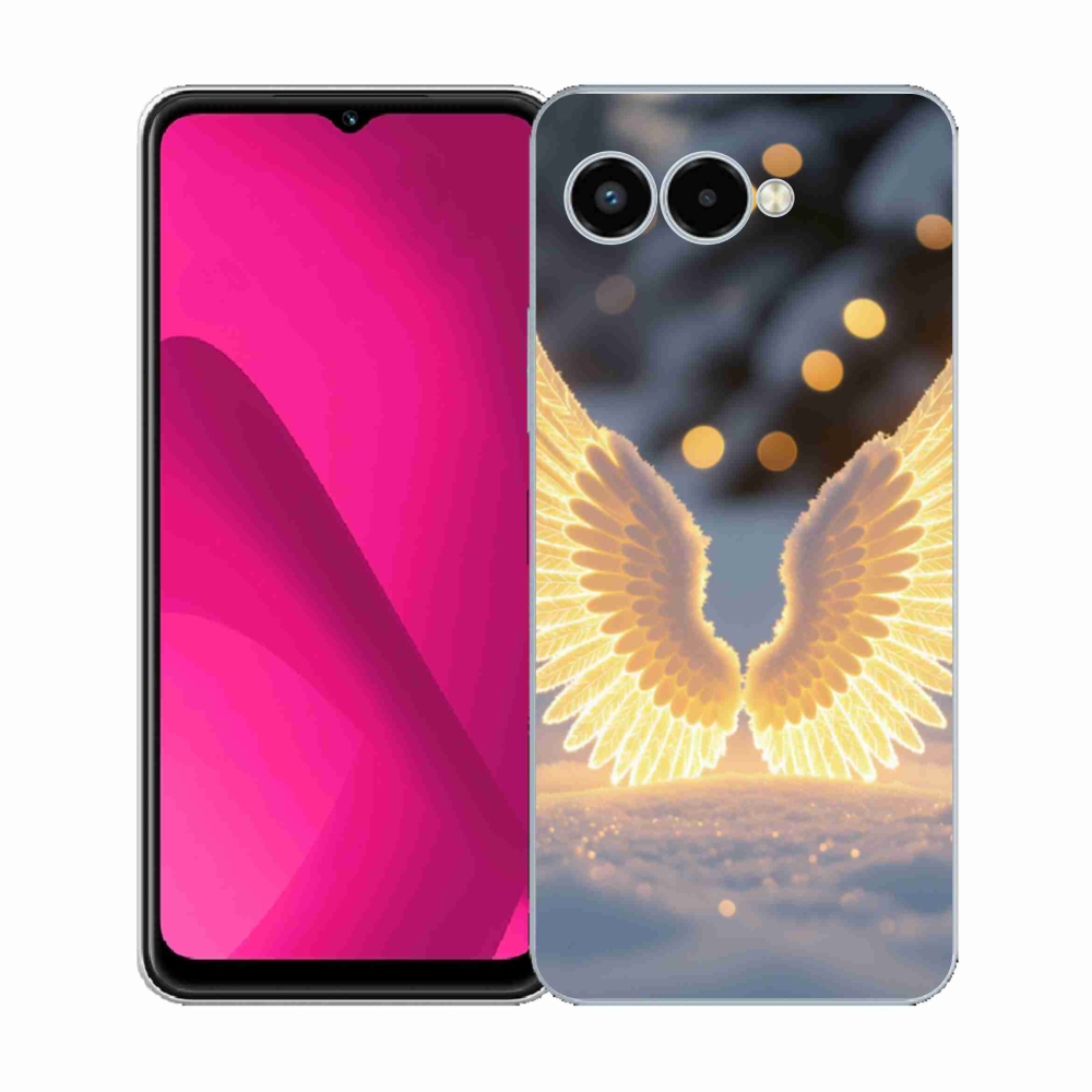 Gelový kryt mmCase na T phone 3 - křídla