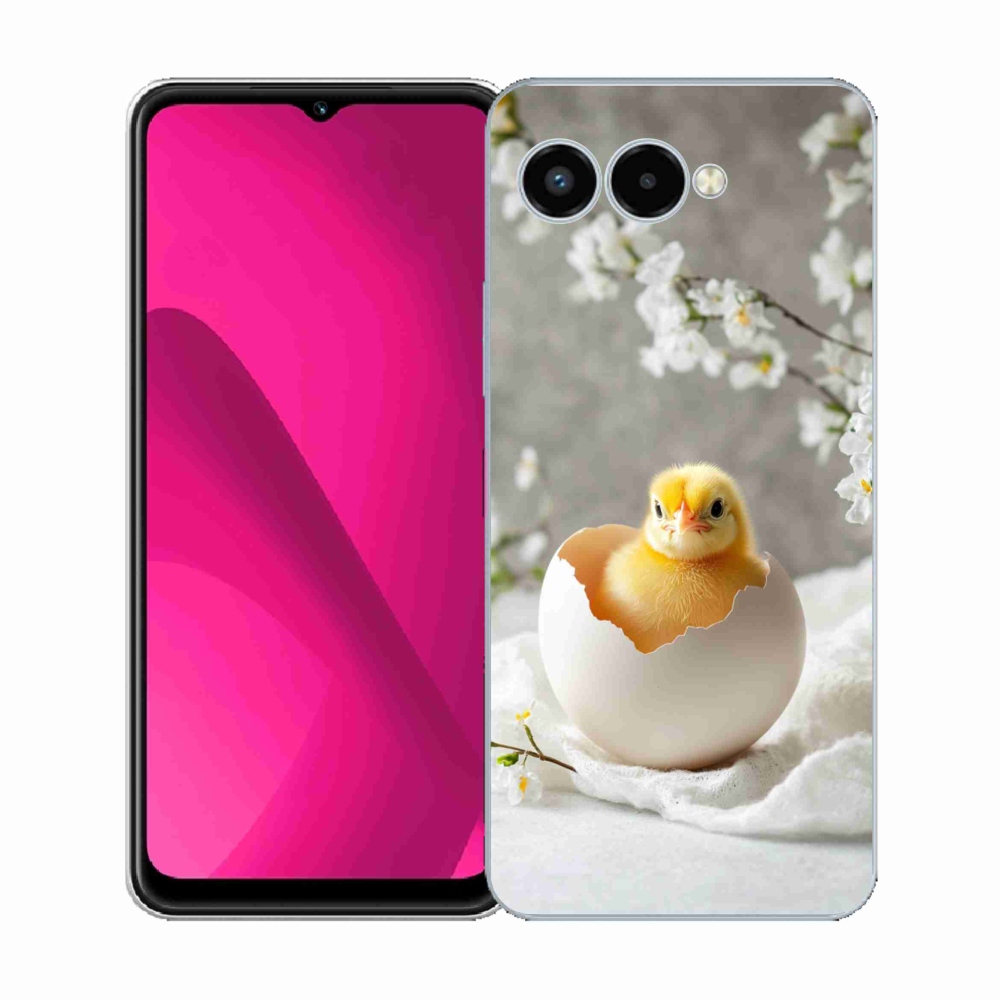 Gelový kryt mmCase na T phone 3 - kuřátko