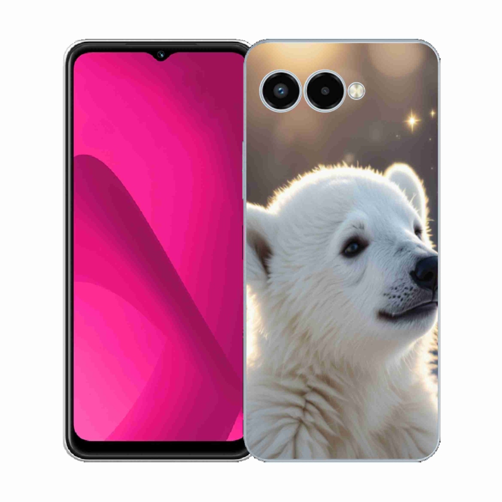 Gelový kryt mmCase na T phone 3 - lední medvěd