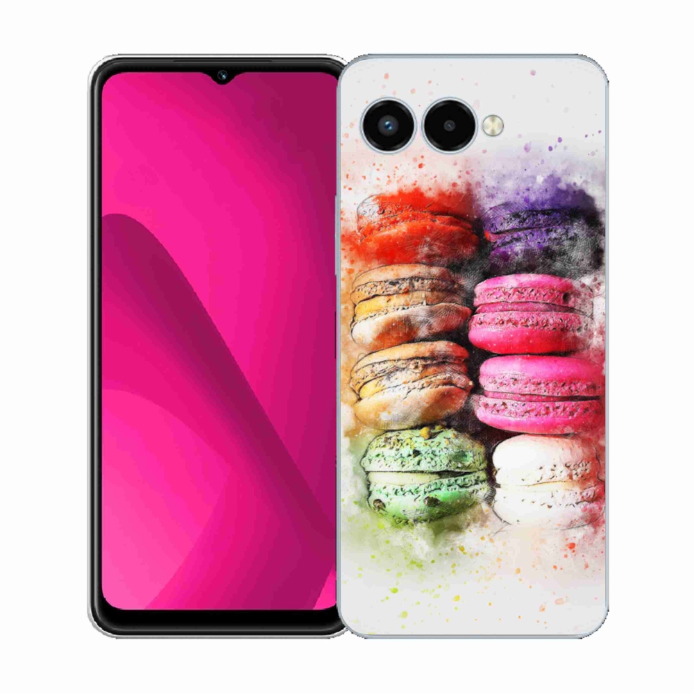 Gelový kryt mmCase na T phone 3 - makrónky
