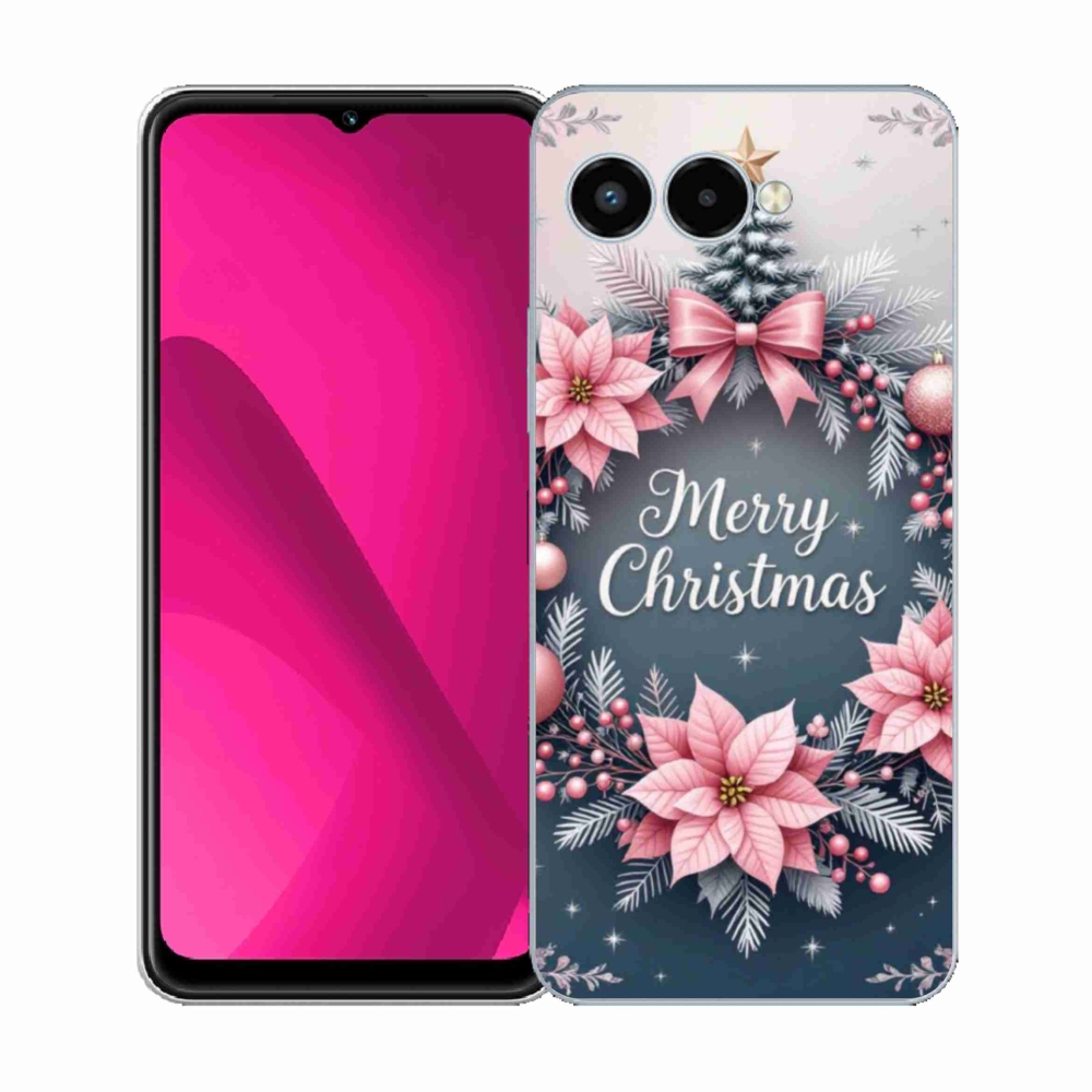 Gelový kryt mmCase na T phone 3 - merry christmas