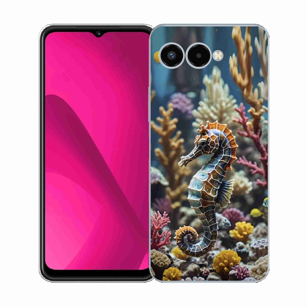 Gelový kryt mmCase na T phone 3 - mořský koník 2