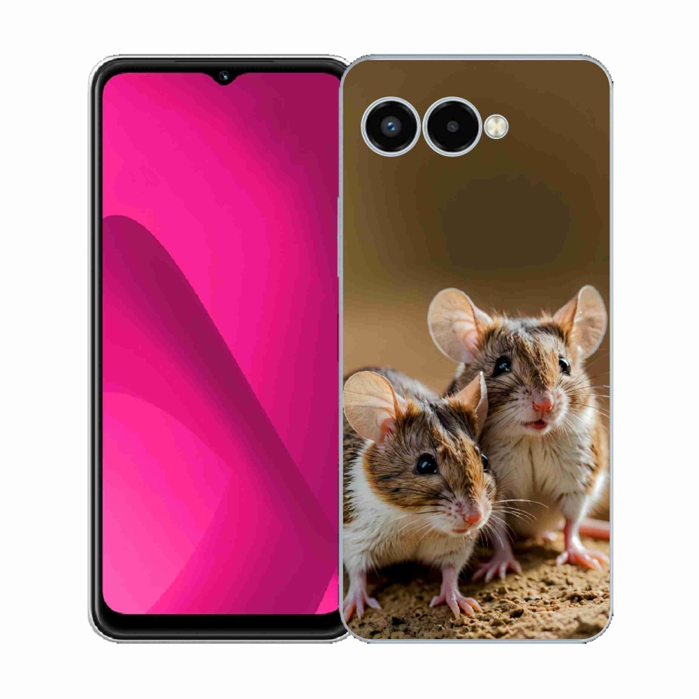 Gelový kryt mmCase na T phone 3 - myší duo