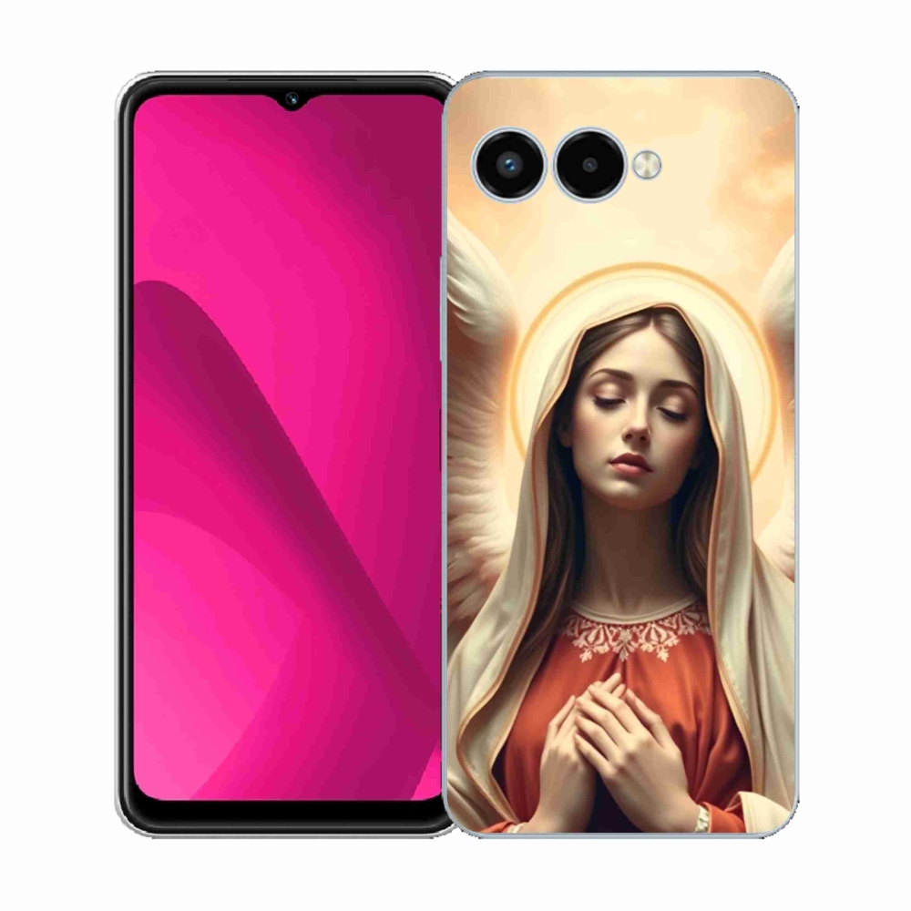 Gelový kryt mmCase na T phone 3 - náboženský motiv