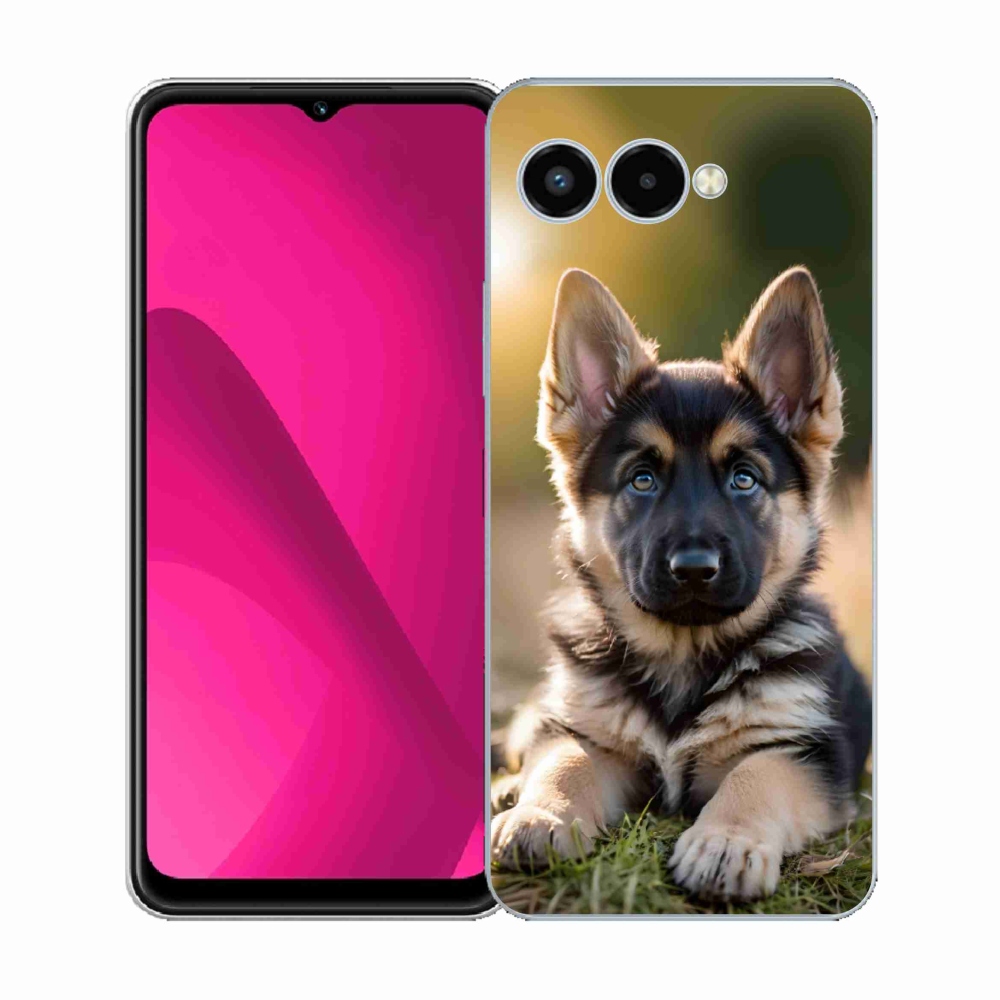 Gelový kryt mmCase na T phone 3 - německý ovčák v přírodě