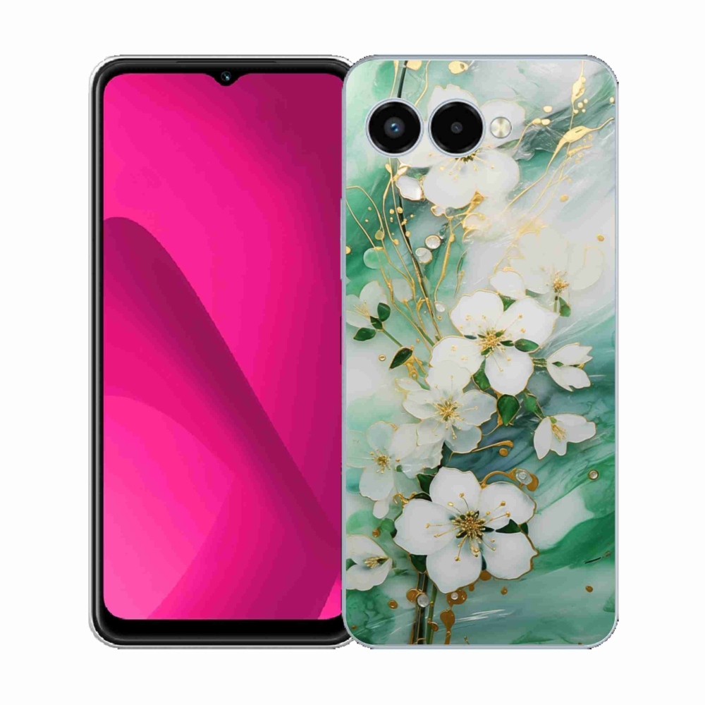 Gelový kryt mmCase na T phone 3 - něžné květy