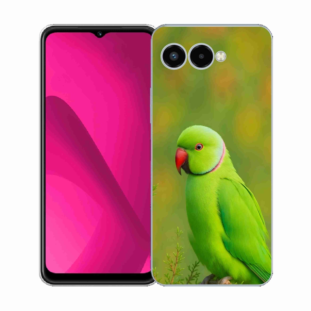 Gelový kryt mmCase na T phone 3 - papoušek alexandr 2