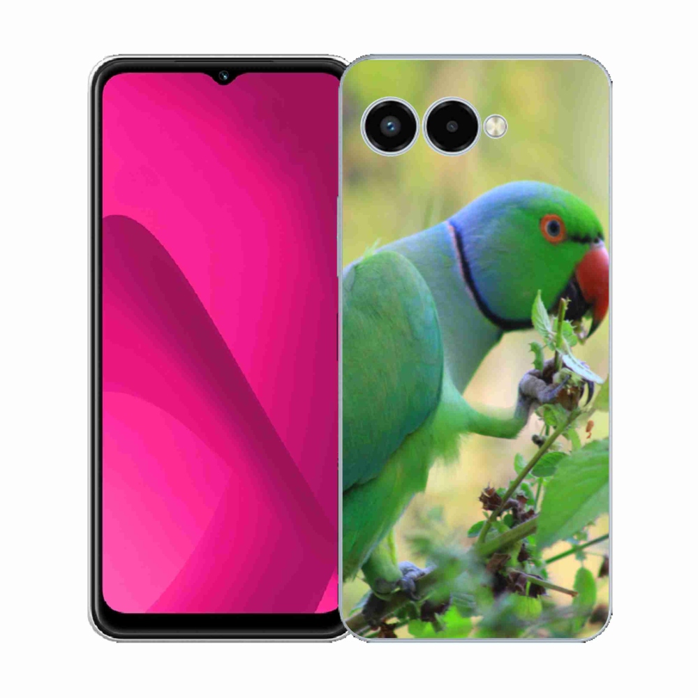 Gelový kryt mmCase na T phone 3 - papoušek alexandr