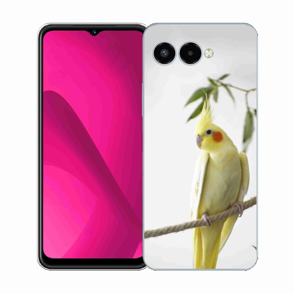 Gelový kryt mmCase na T phone 3 - papoušek korela chocholatá