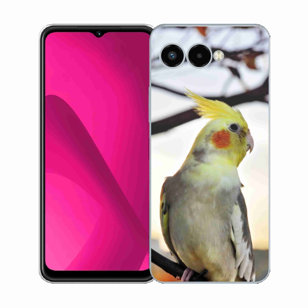 Gelový kryt mmCase na T phone 3 - papoušek korela