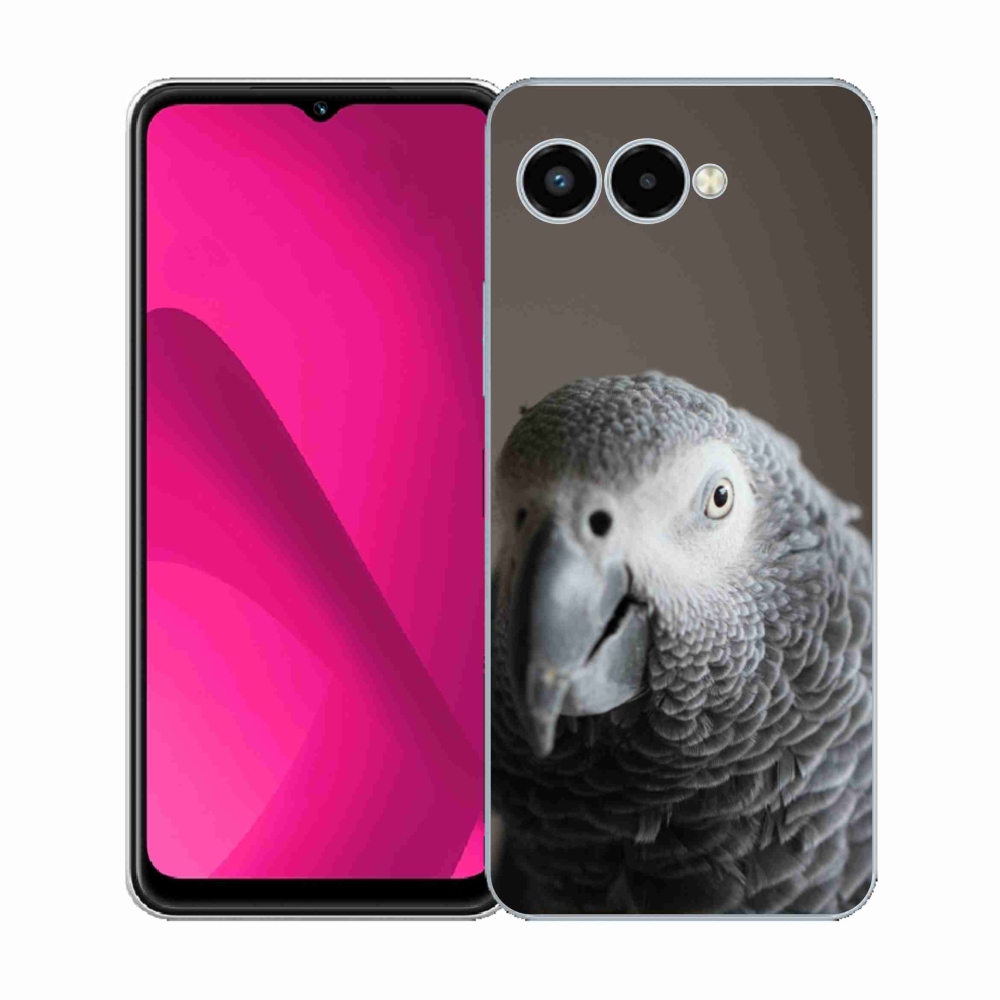 Gelový kryt mmCase na T phone 3 - papoušek žako 2