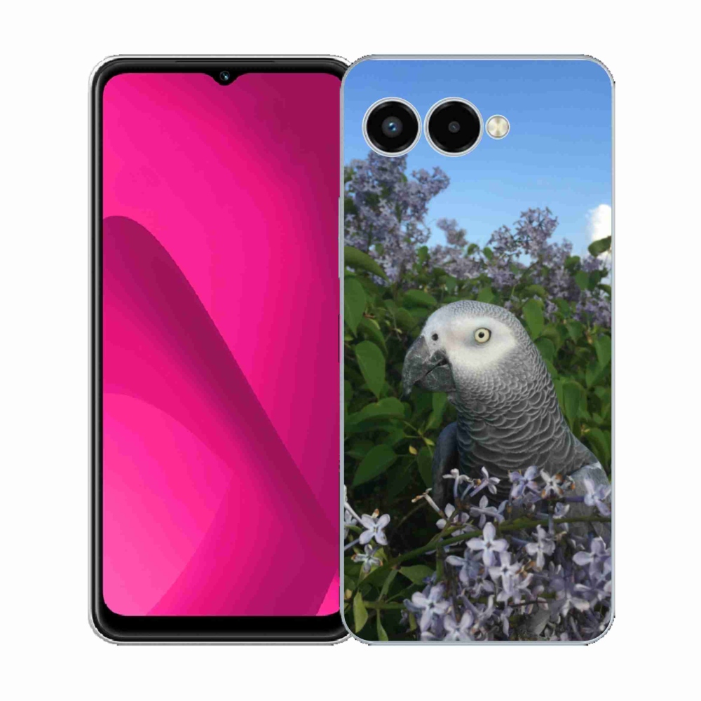 Gelový kryt mmCase na T phone 3 - papoušek žako