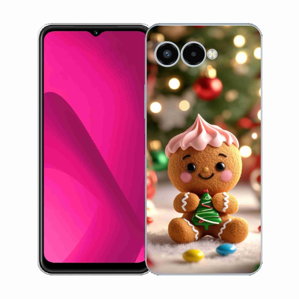 Gelový kryt mmCase na T phone 3 - perníček