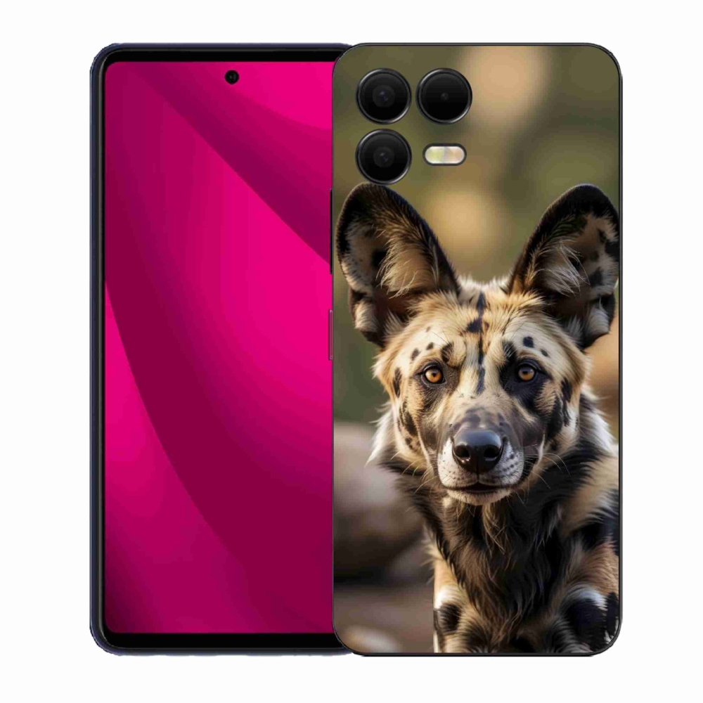 Gelový kryt mmCase na T phone 3 Pro - africký divoký pes