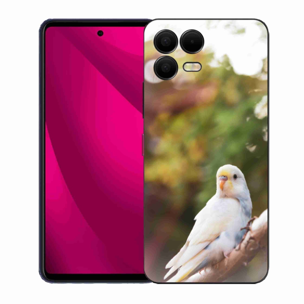 Gelový kryt mmCase na T phone 3 Pro - andulka bílá