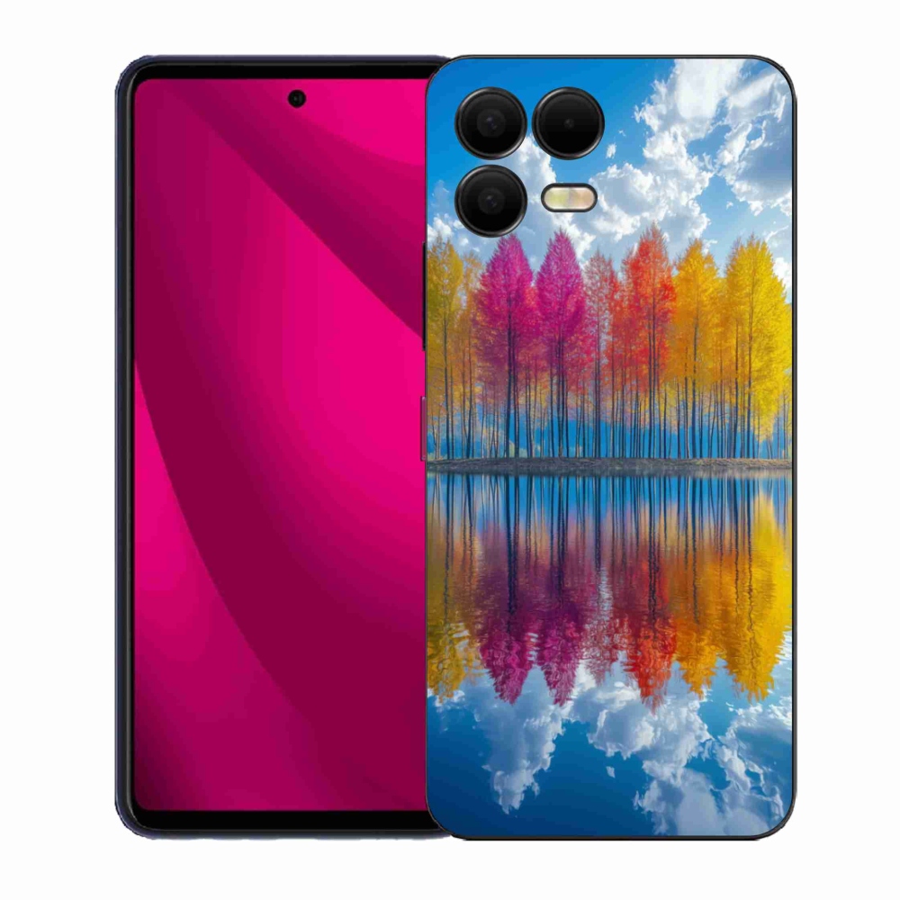 Gelový kryt mmCase na T phone 3 Pro - barevné stromy