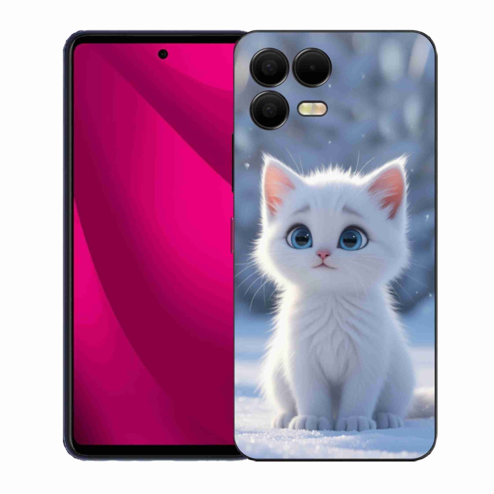 Gelový kryt mmCase na T phone 3 Pro - bílé kotě 3