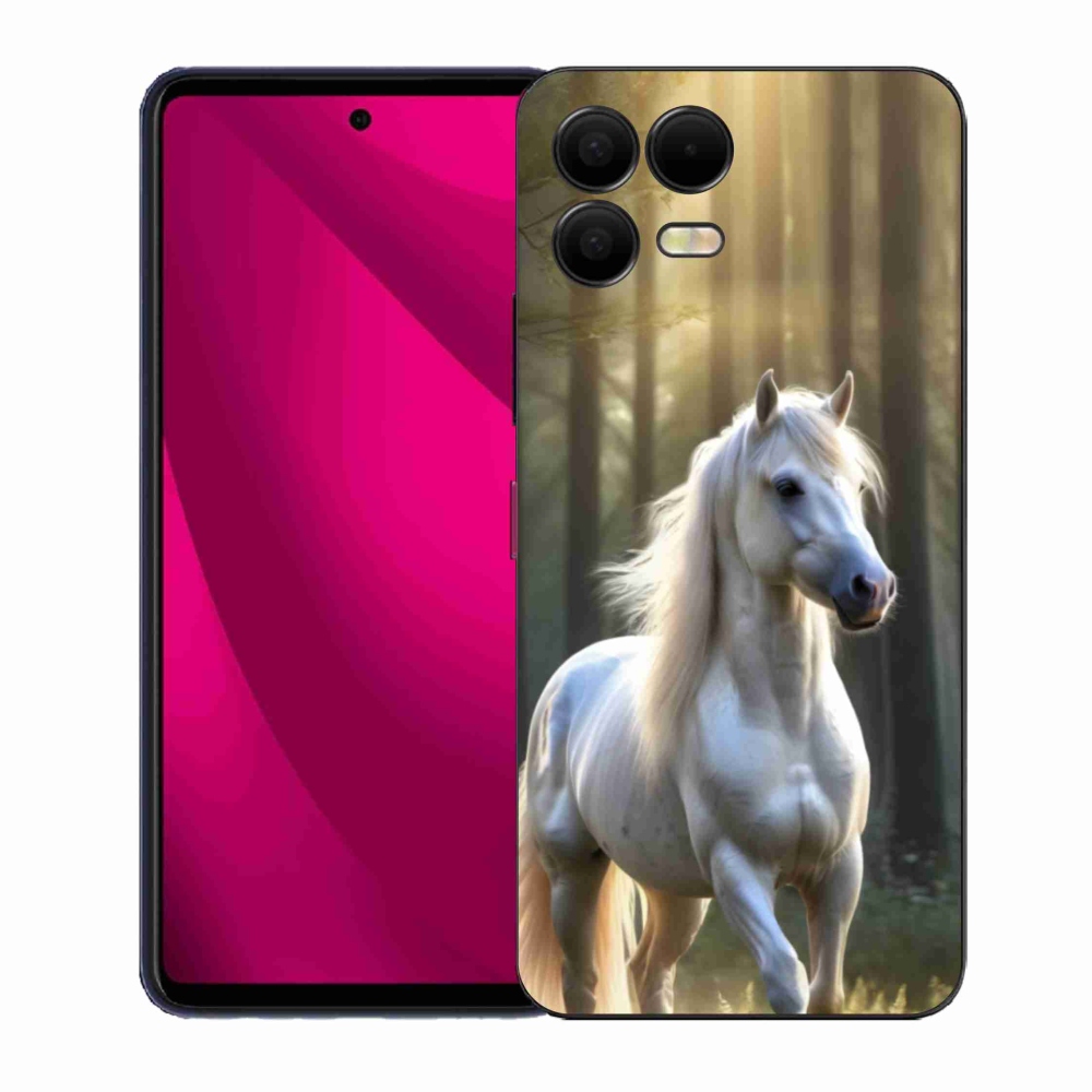 Gelový kryt mmCase na T phone 3 Pro - bílý kůň 3