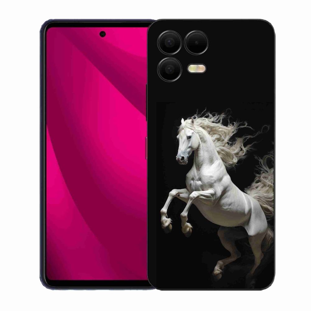 Gelový kryt mmCase na T phone 3 Pro - bílý kůň 4