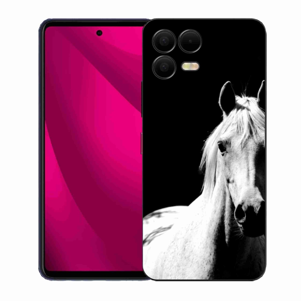 Gelový kryt mmCase na T phone 3 Pro - bílý kůň 5