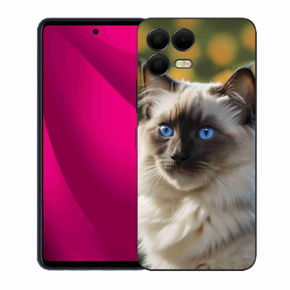 Gelový kryt mmCase na T phone 3 Pro - bílý ragdoll