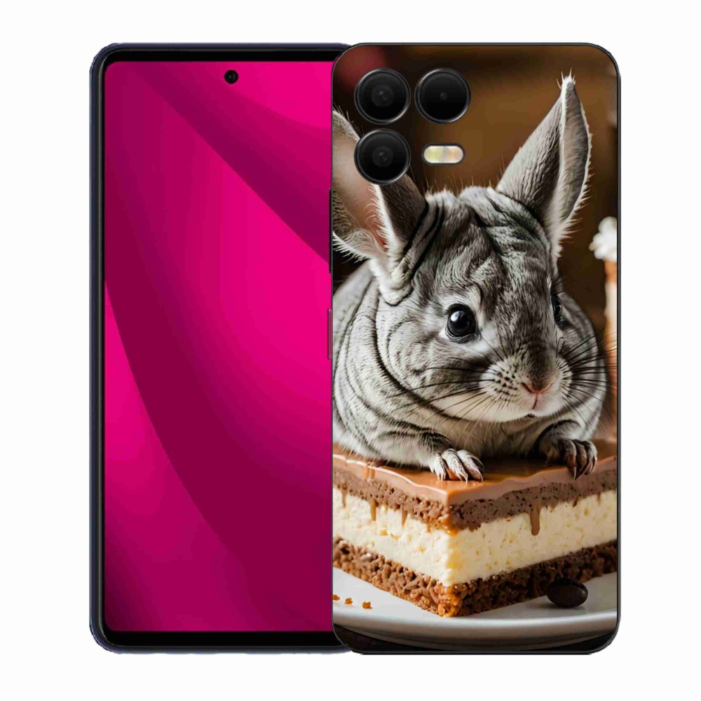 Gelový kryt mmCase na T phone 3 Pro - činčila