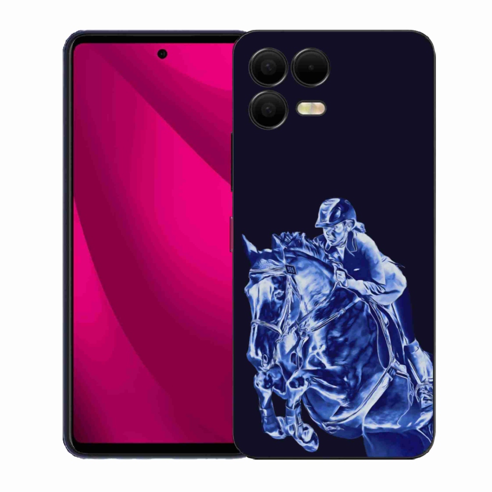 Gelový kryt mmCase na T phone 3 Pro - dostihový kůň