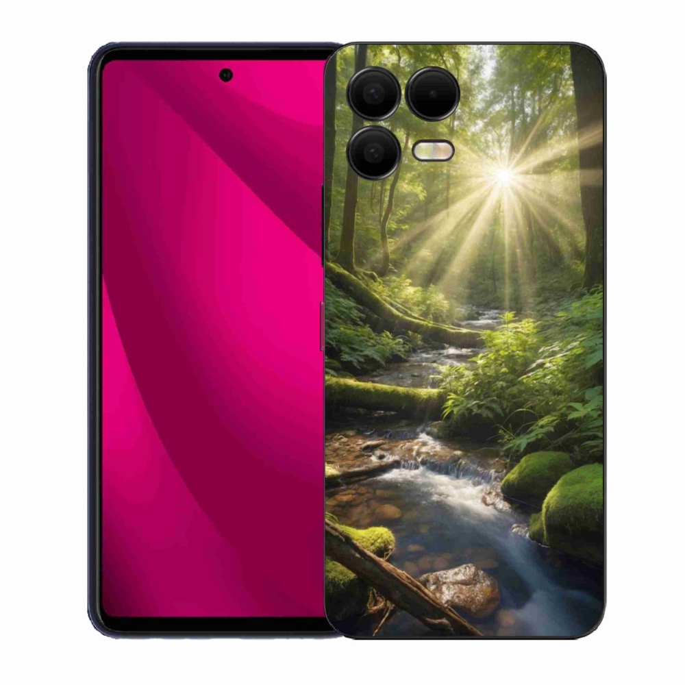Gelový kryt mmCase na T phone 3 Pro - hlubina lesa