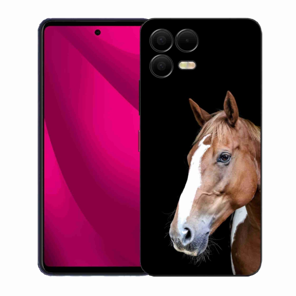 Gelový kryt mmCase na T phone 3 Pro - hnědý kůň 3