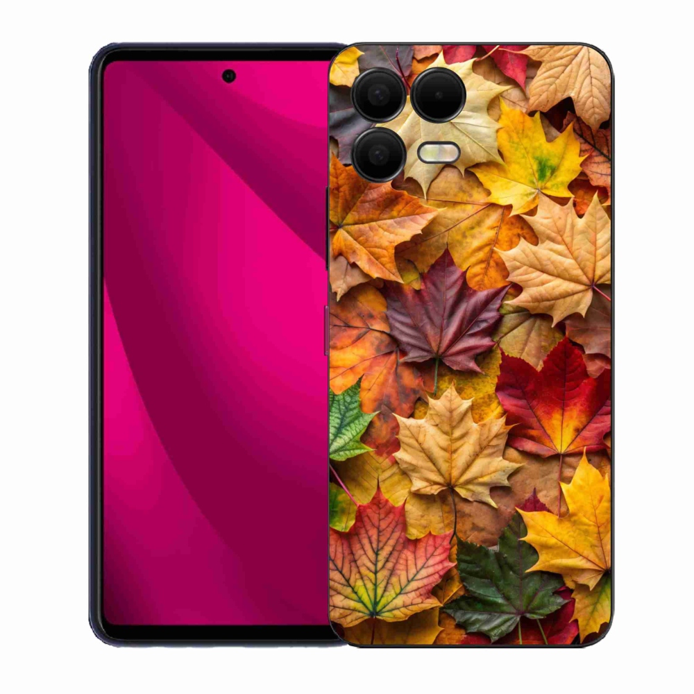 Gelový kryt mmCase na T phone 3 Pro - javorové listy 2